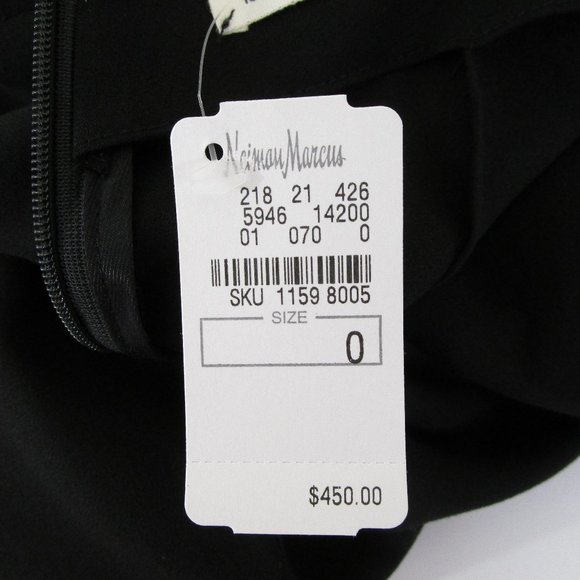 L'Agence Solid Black Spaghetti Strap Sheath Dress 0 - Picture 8 of 12